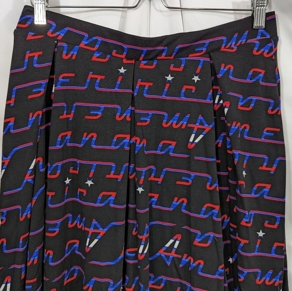 LuLaRoe Americana A-Line Skirt Sz L - Picture 3 of 9